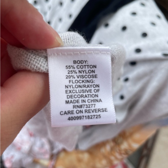 Elle Flocked Dot Crewneck Sweater Size XL - Picture 8 of 12